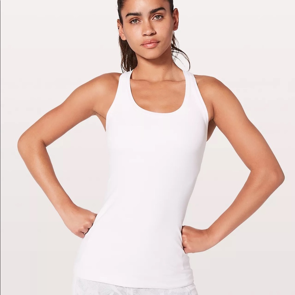 Lululemon Cool Racerback Tank Top Nulu in White